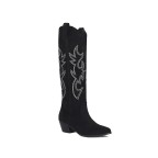 Over-the-knee high-heeled embroidered women's boots