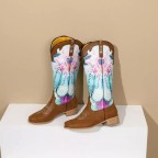 3D Printed Women's Western Cowboy Boots