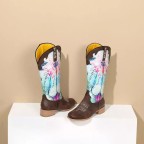 3D Printed Women's Western Cowboy Boots