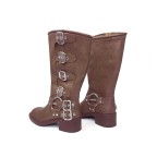 New wide-leg thigh-high western boots for women
