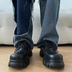 Embroidered women's casual low-top lace-up shoes