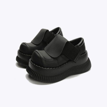 Women's thick-soled round-toe casual shoes