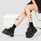 Women's thick-soled round-toe casual shoes