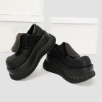 Women's thick-soled round-toe casual shoes