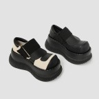 Women's thick-soled round-toe casual shoes