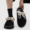 Square toe suede soft-soled casual shoes