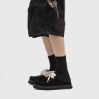 Square toe suede soft-soled casual shoes