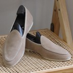 Genuine leather low-heeled casual shoes