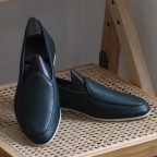 Genuine leather low-heeled casual shoes