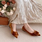 Soft and comfortable non-slip leather-lined flat shoes
