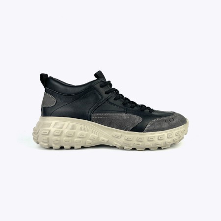 Genuine leather walking style outdoor casual shoes