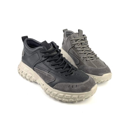 Genuine leather walking style outdoor casual shoes