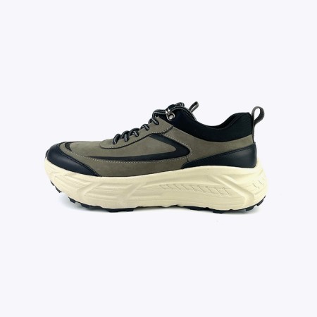 Breathable genuine leather thick-soled casual shoes