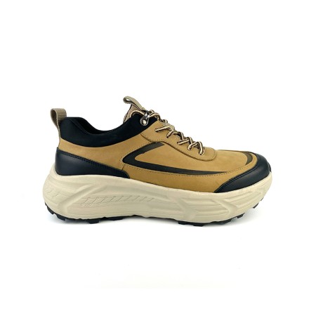 Breathable genuine leather thick-soled casual shoes