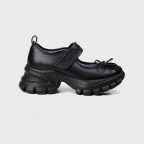 Round-toe lightweight Mary Jane loafers