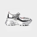 Round-toe lightweight Mary Jane loafers