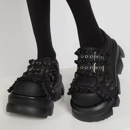Women's punk style platform casual shoes