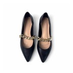 Plaid bow metal toe women's casual shoes