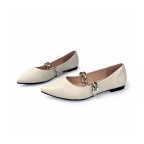 Plaid bow metal toe women's casual shoes