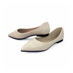 New white women's soft leather casual shoes