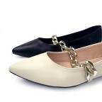 Plaid Bowknot Metal Toe Ladies Casual Shoes