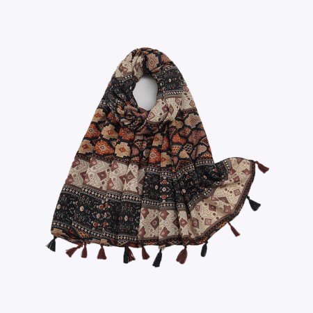 Women's Square Tulle Print Scarf