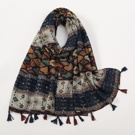 Women's Square Tulle Print Scarf