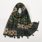 Women's Square Tulle Print Scarf