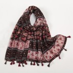 Women's Square Tulle Print Scarf