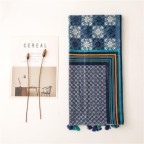 Women's long printed cashmere shawl