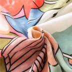 Exquisite printed tassel shawl scarf