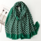 Women's cotton and linen beach shawl scarf