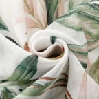 Banana Leaf Floral Tassel Scarf