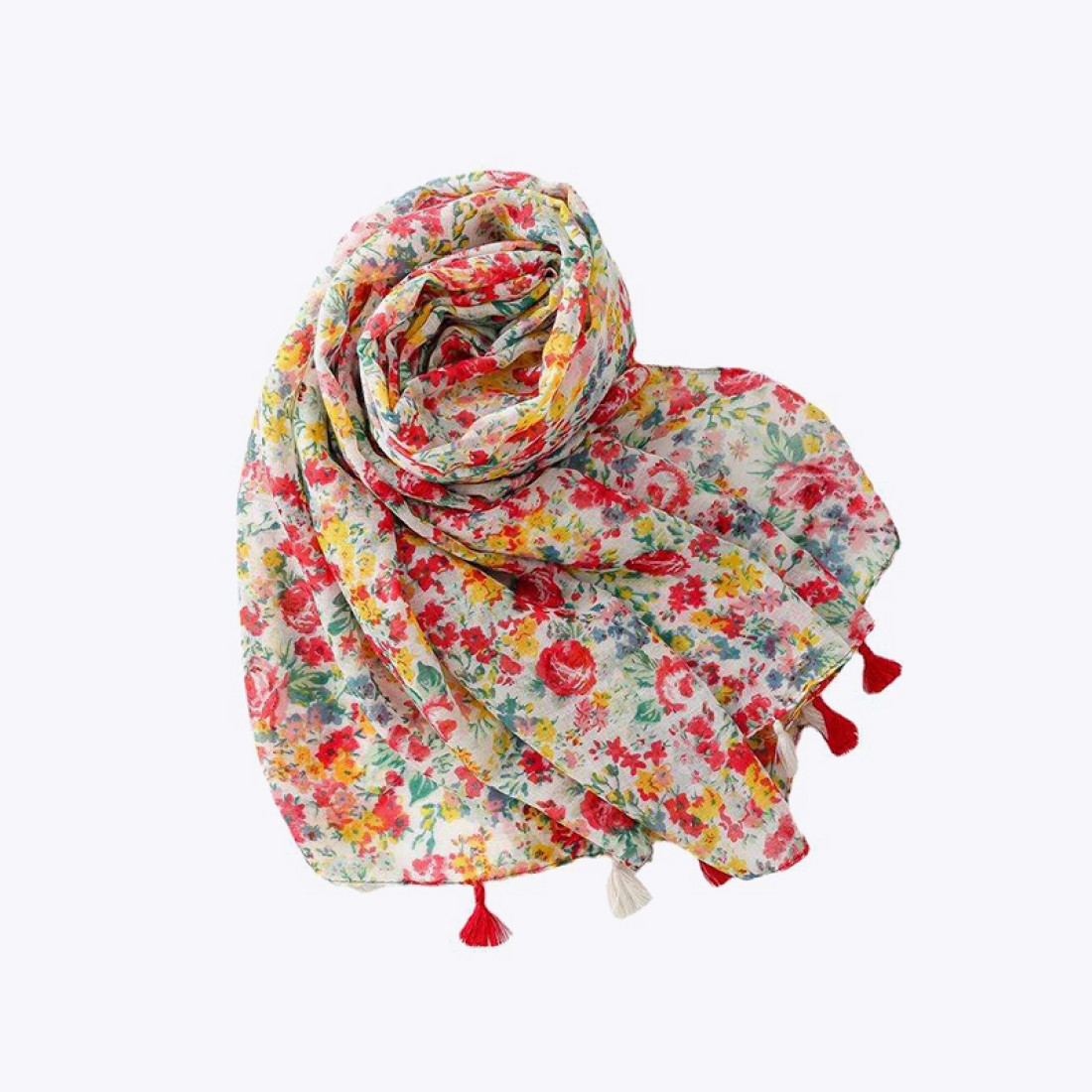 Beautiful colorful viscose women's scarf