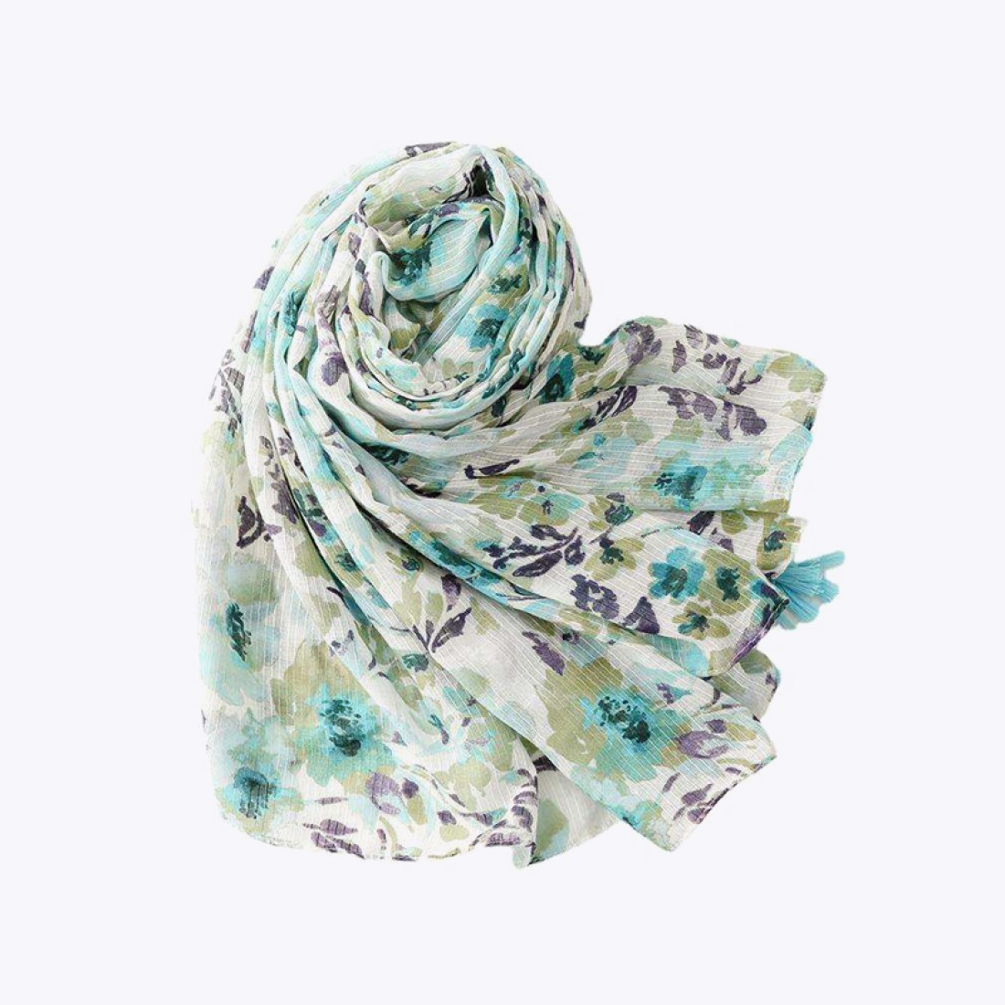 Summer Printed Viscose Tassel Shawl
