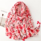 Summer Printed Viscose Tassel Shawl
