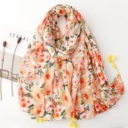 Summer Printed Viscose Tassel Shawl