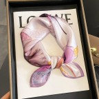 Silk-like Textured Printed Square Women's Scarf