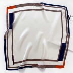 Korean elegant solid color short square scarf