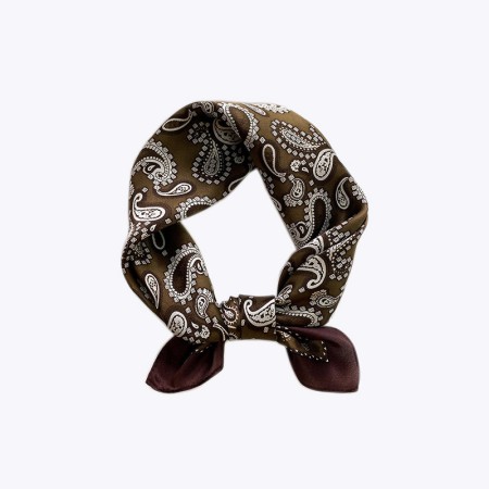 Patchwork cashew print square scarf