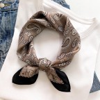 Patchwork cashew print square scarf