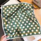 Vintage Polka Dot Women's Silk Square Scarf