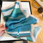 Striped Print Silk Women's Headscarf