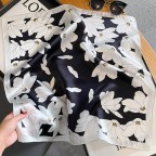 Women's silk floral square scarf