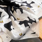 Women's silk floral square scarf