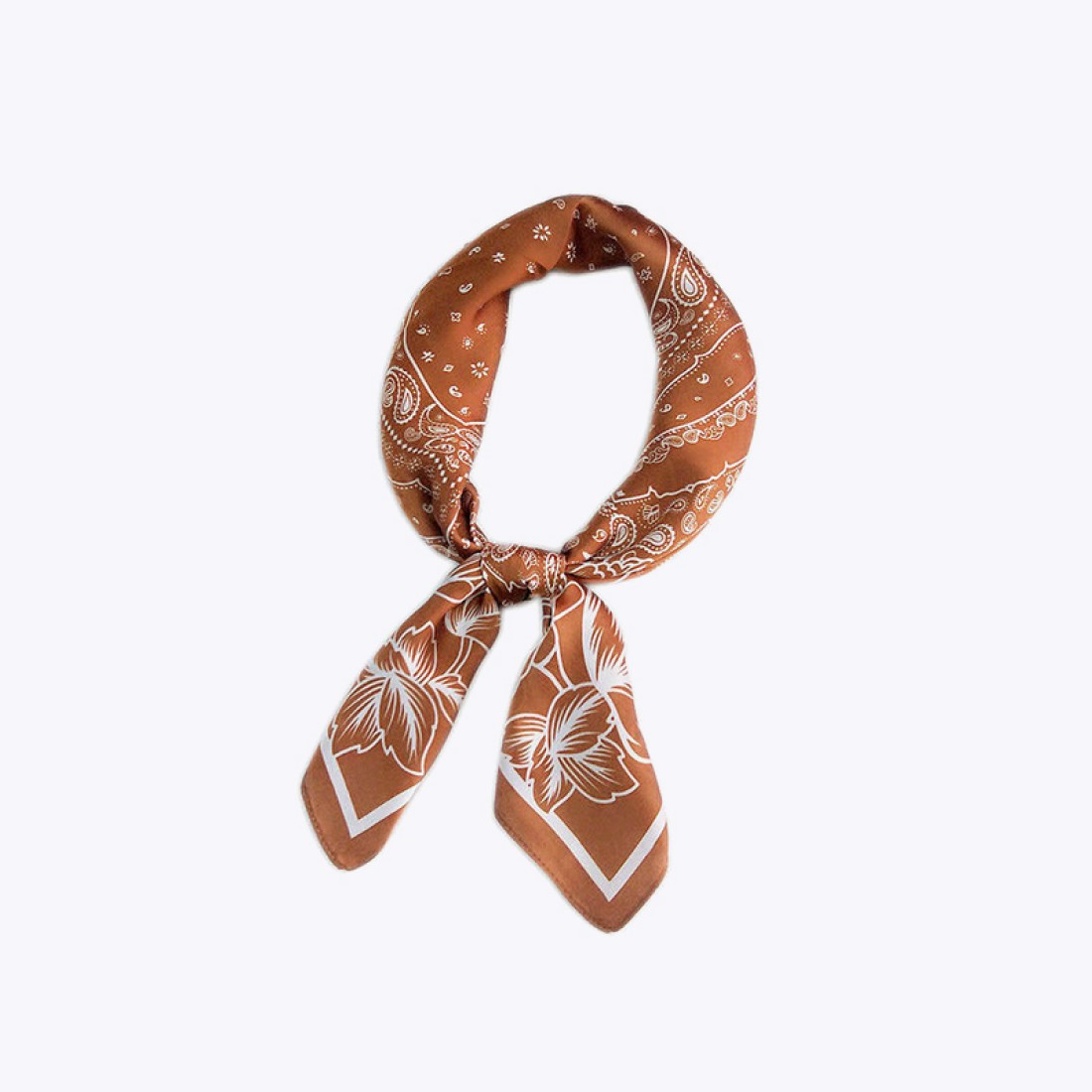 Cashew Nut Print High-End Satin Silk Scarf