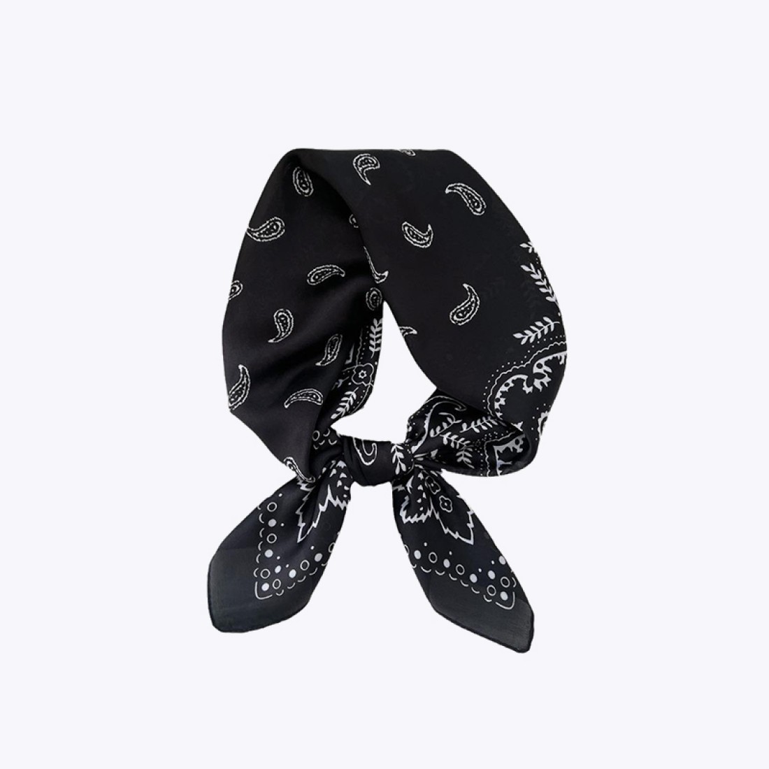 Cashew Flower Women's Satin Silk Square Scarf