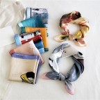 Character and sailboat themed scarf