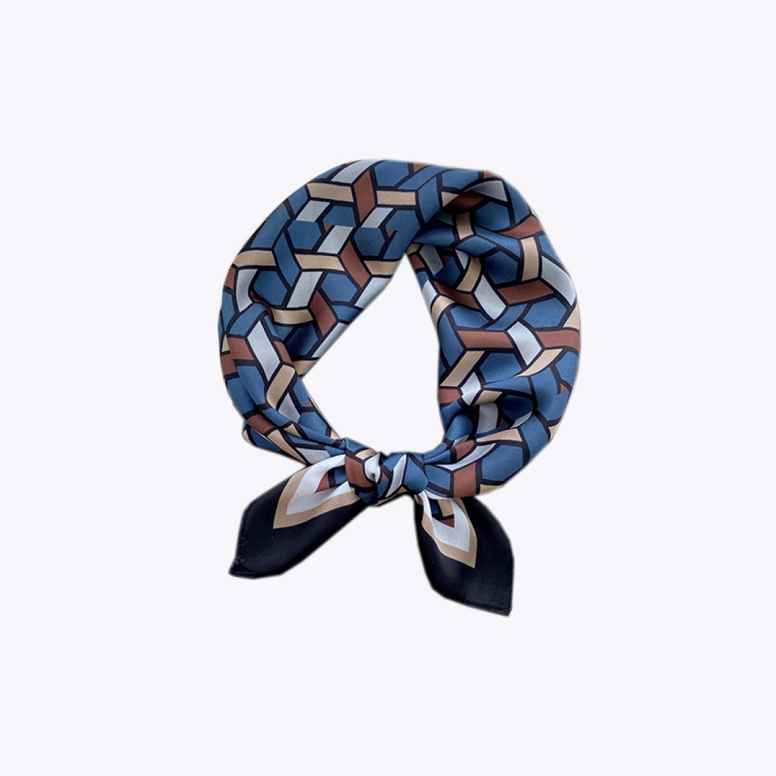 Cashew leaf print satin scarf