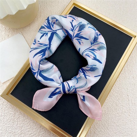 Cashew leaf print satin scarf